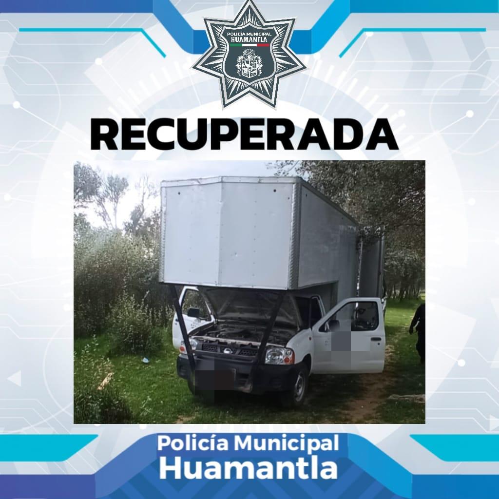 Localiza y recupera Policía de Huamantla camioneta con reporte de robo